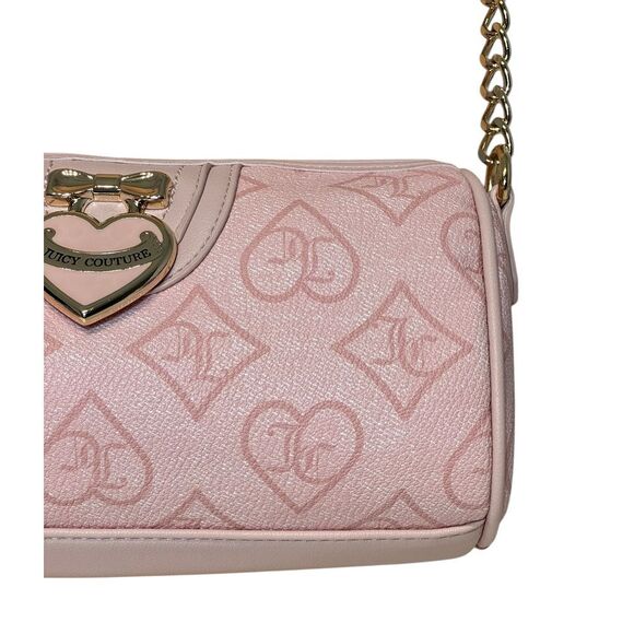 Juicy Couture Precious‎ Moments Roll Shoulder Bag Crossbody Pink Clay NEW - Picture 5 of 9